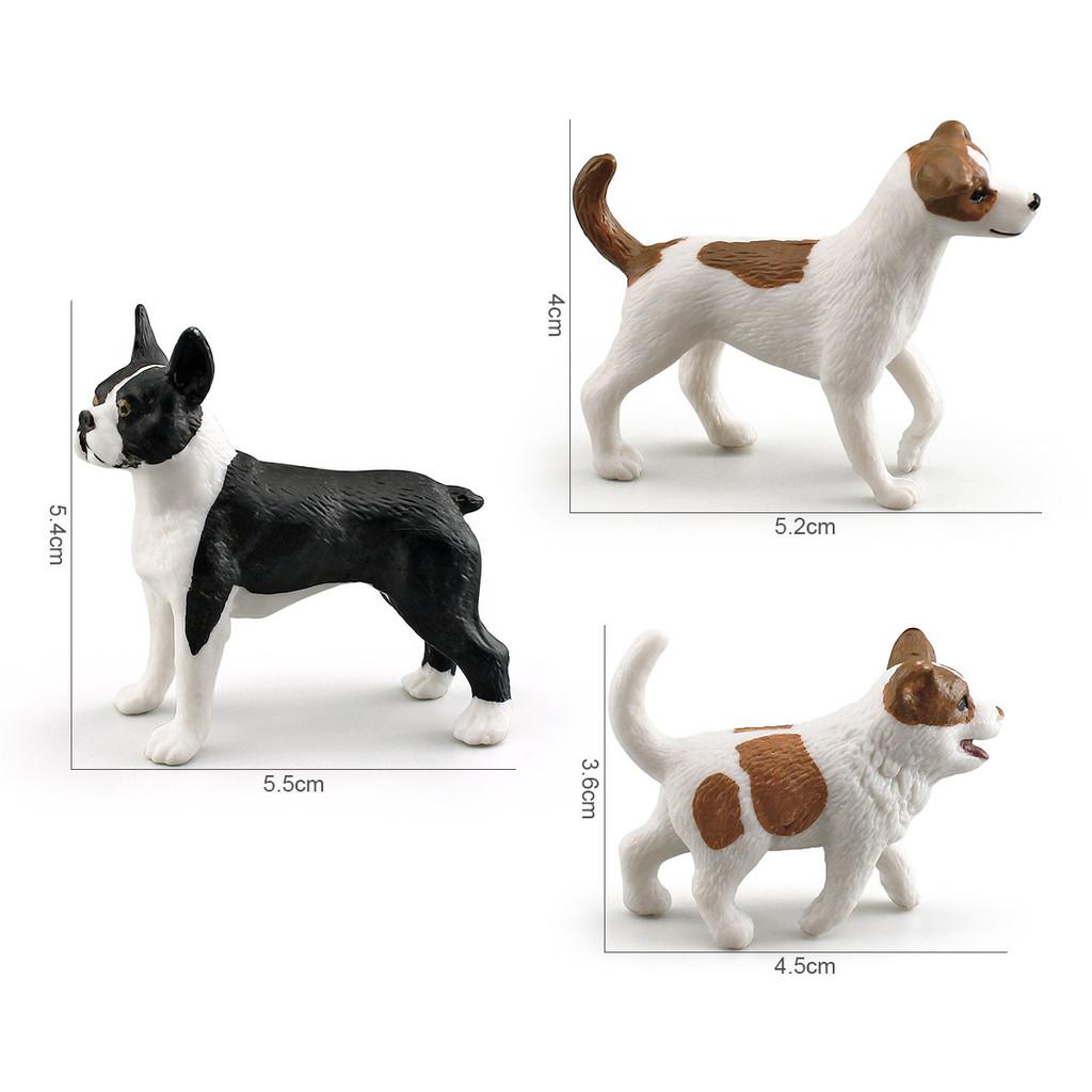 Small Breed Dog Pvc Animal Model Jack Russell Terrier Pet Figurine For Collectors