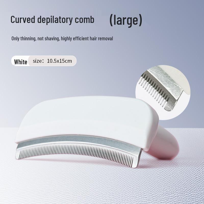Two-in-One Cat Hair Thinning Comb: Deshedding Tool for Short and Long Hair in Small Pets