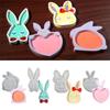 Flexible Sturdy Silicone Epoxy Resin Castes Mold Rabbits Shaped Tray Dishes Molds for Craft and Home Decoration