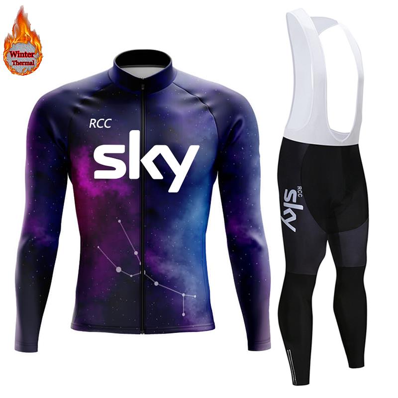 2026 Winter Warm Cycling Clothing Set Thermal Fleece Cycling Jersey Men's Mtb Clothing Man Blouse Uniform Bicycle Clothes Complete Set
