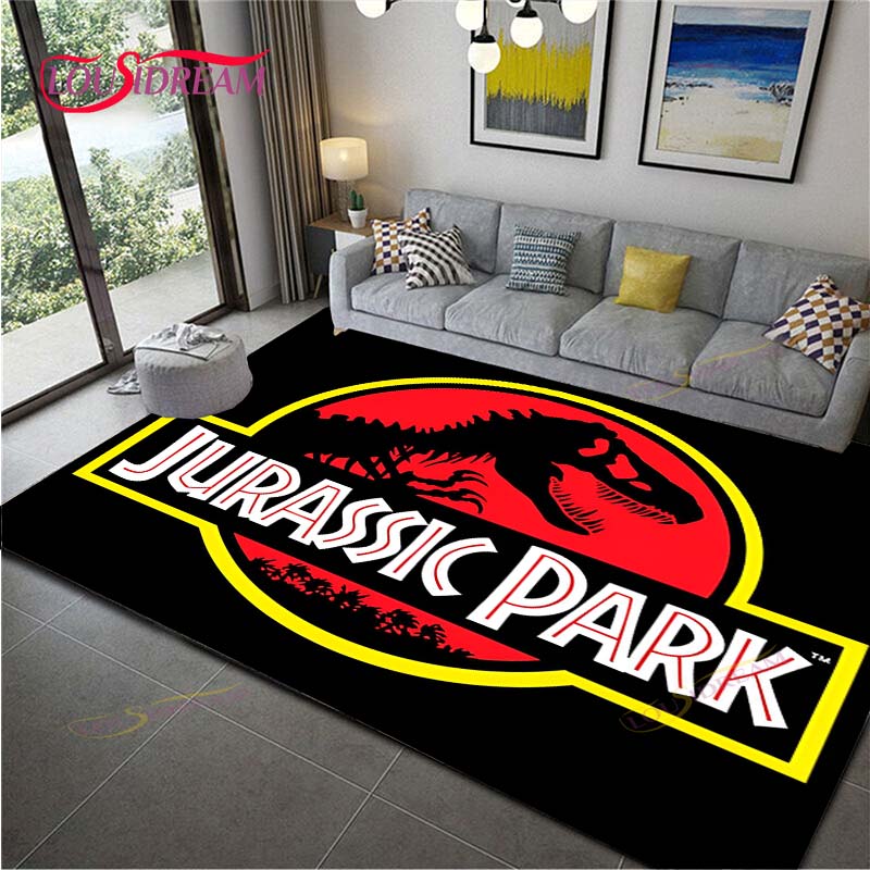 Dinosaur J-Jurassic Park Carpet Room Decor Floor Mats Bedroom Yoga Mat Photography Props Area Rug Birthday Gift Outdoor Rug