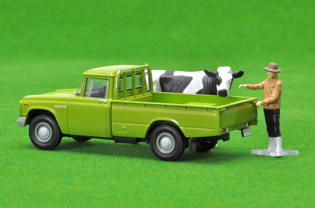 Tomytec Tomica Limited Vintage Scale Toyota Stout with Figure 321293 1/64 LV-189c (Green) (Finished Model)