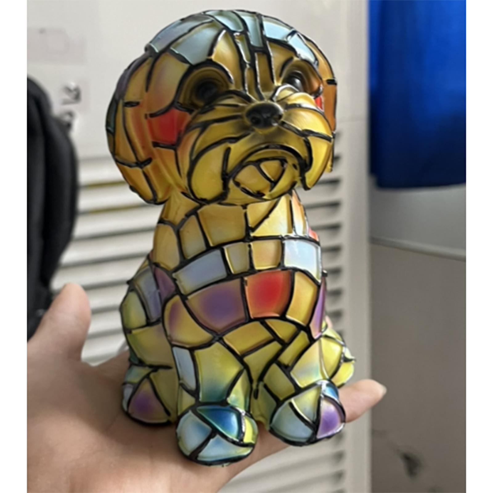 

Dog Series Art Night Light, French Lamp, Corgi Lamp, Stained Resin Tabletop Night Light, LED Cute Pet Table, Vintage Animal Home Decor One Size