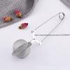 Creative Stainless Steel Tea Strainer Flower Tea Seasoning Filtration Tennis Ball Household Tea Brewing with Handle
