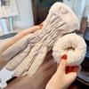 2025 New Women Winter Warm Gloves Cute Touchscreen Riding Waterproof and Cold Proof Plus Thick Plush Cotton Gloves