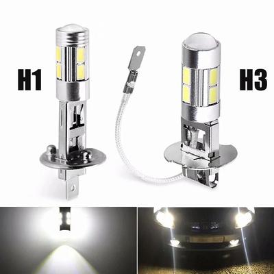 2Pcs H1 H3 Led Car Bulbs 6000K White Led High Power 10-Smd 5630 Car Decoding Fog Light Driving Drl Auto Lamp