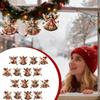 16Pcs/Set Vintage Angel Hanging Decor 2D Wooden Xmas Tree Hanging Ornament 2026 New Year Gift 2025 Navidad Party Decoration