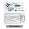 Ergonomic 10-inch 2024 Portable Bluetooth Keyboard & Mouse