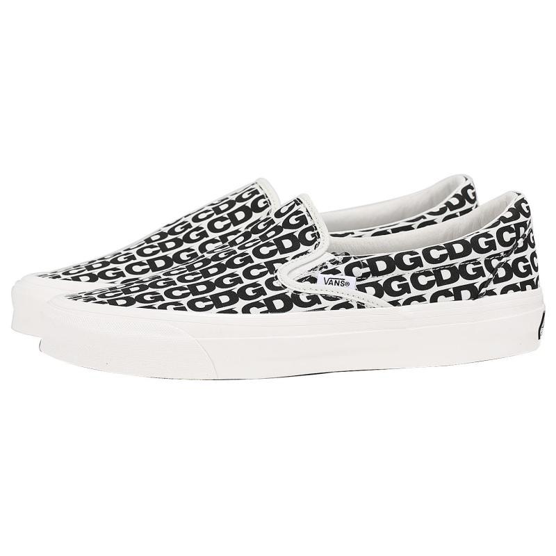 Vans Comme Des Garçons X Vans Og Classic Slip On 'CDG Print Blanc De Blanc' Vans VN0A32QNUY6