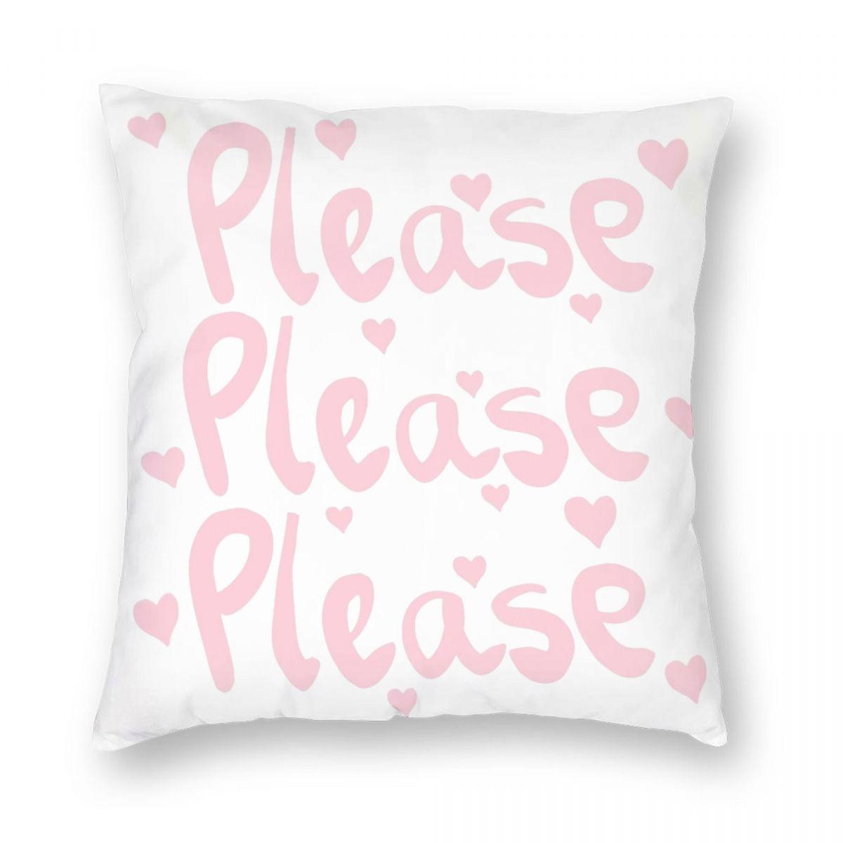 Пожалуйста Пожалуйста Пожалуйста Сабрина Карпентер Наволочка Печать Полиэстер Наволочка Украшения Наволочка Наволочка Дом На молнии 12x12Inch