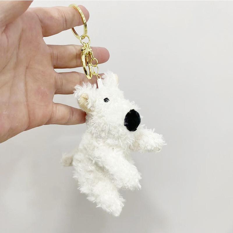 And Colorful Stylish Plush Dog Keychain Doll Ideal For Birthday Favors Party