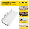SucceBuy 1.5-2mm PVC Table Cloth Transparent Clear Desk Cover Protector Plastic Soft Glass Waterproof Oilproof for Dining Table