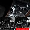 Auto Getränkehalter Abdeckung Zierleiste Kohlefaser Aufkleber Aufbewahrungsbox Aufkleber Für BMW X5 E70 2007-2013 Autozubehör Dropshipping