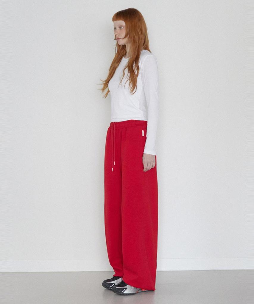 Lense Rs String Wide Sweat Pants Red