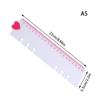 Plastics Loose Leaf Hand Ledger Ruler Wear Resistant Measuring Ruler Bookmark Ruler  Student