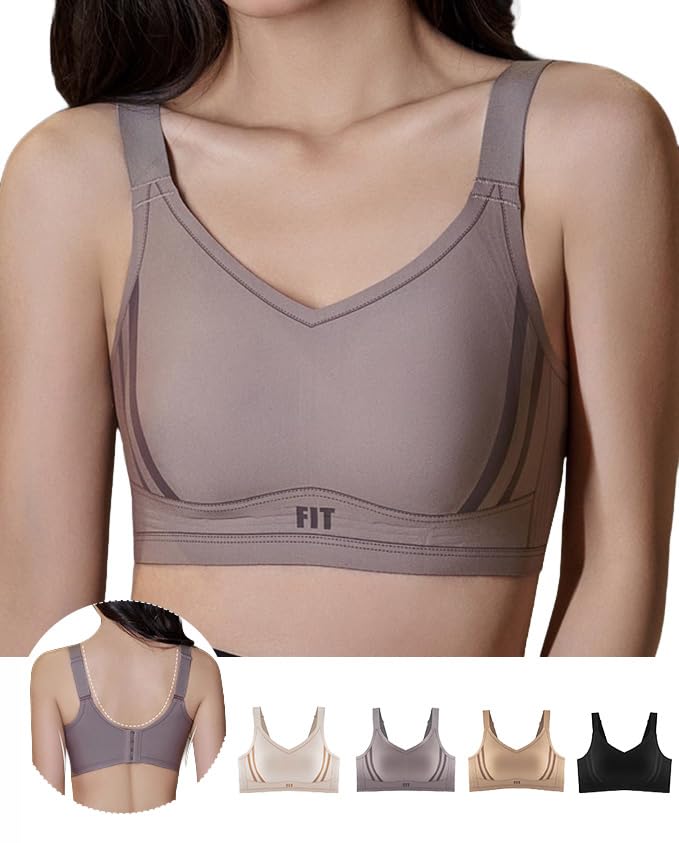 

Бюстгальтер, который делает вашу грудь меньше, который делает вашу грудь меньше примерно на 2 размера, бесшовный, спортивный, уменьшает, делает вас высоким под мышками, нет фиолетовый