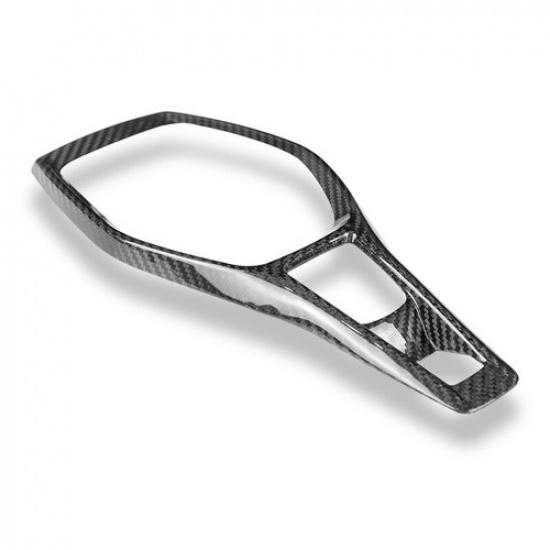 Real Carbon Fiber Car Gear Shift Panel Cover Trim For Chevrolet Camaro 2016-