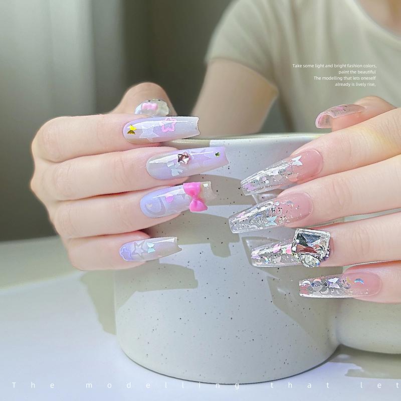Nail Art Sequins Six Shapes Glitter Sweet Girl Accessories Manicure Supplies Colorful Sticker Make Up Diy Decals Decoration