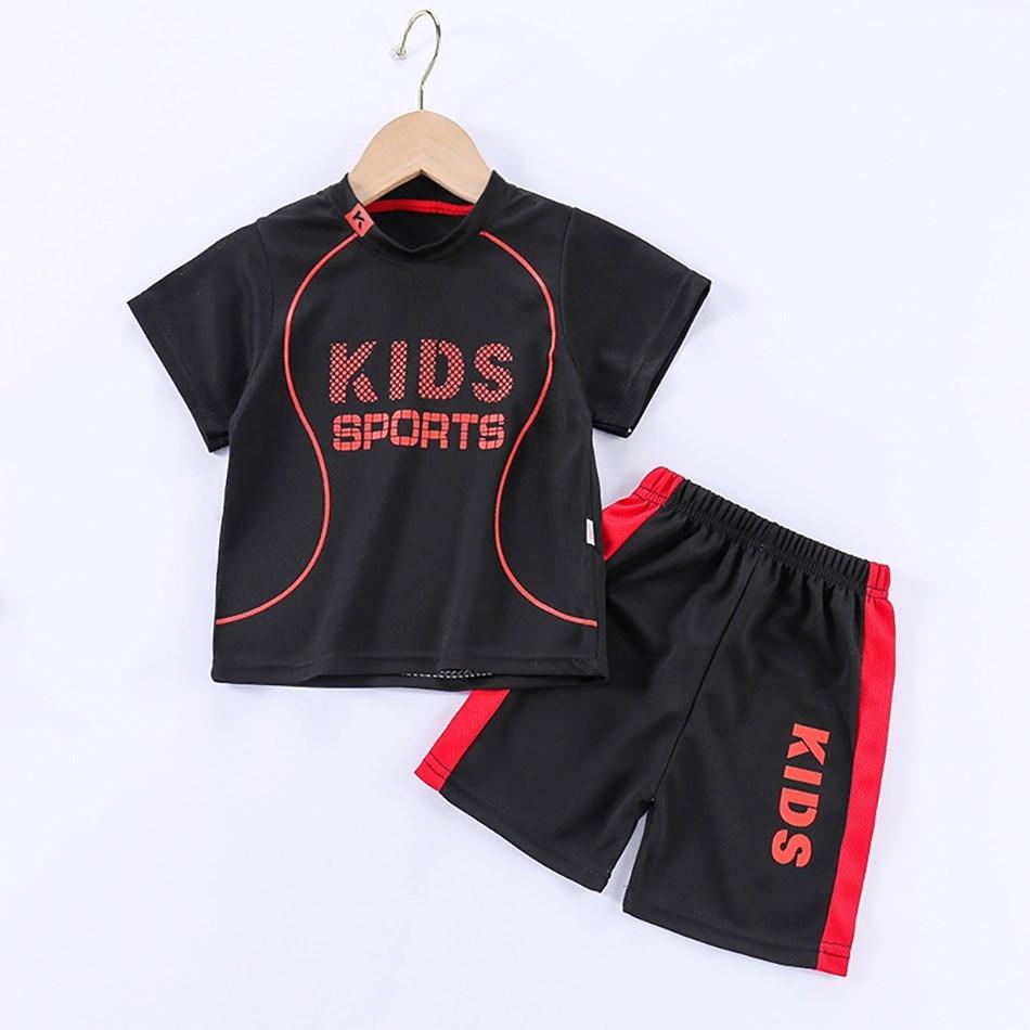 Children Clothing Set Kids Short Sleeved Summer Outfit Quick Drying Football Set Boy Girl Sport Wear Soft Breathable 1-12 Years