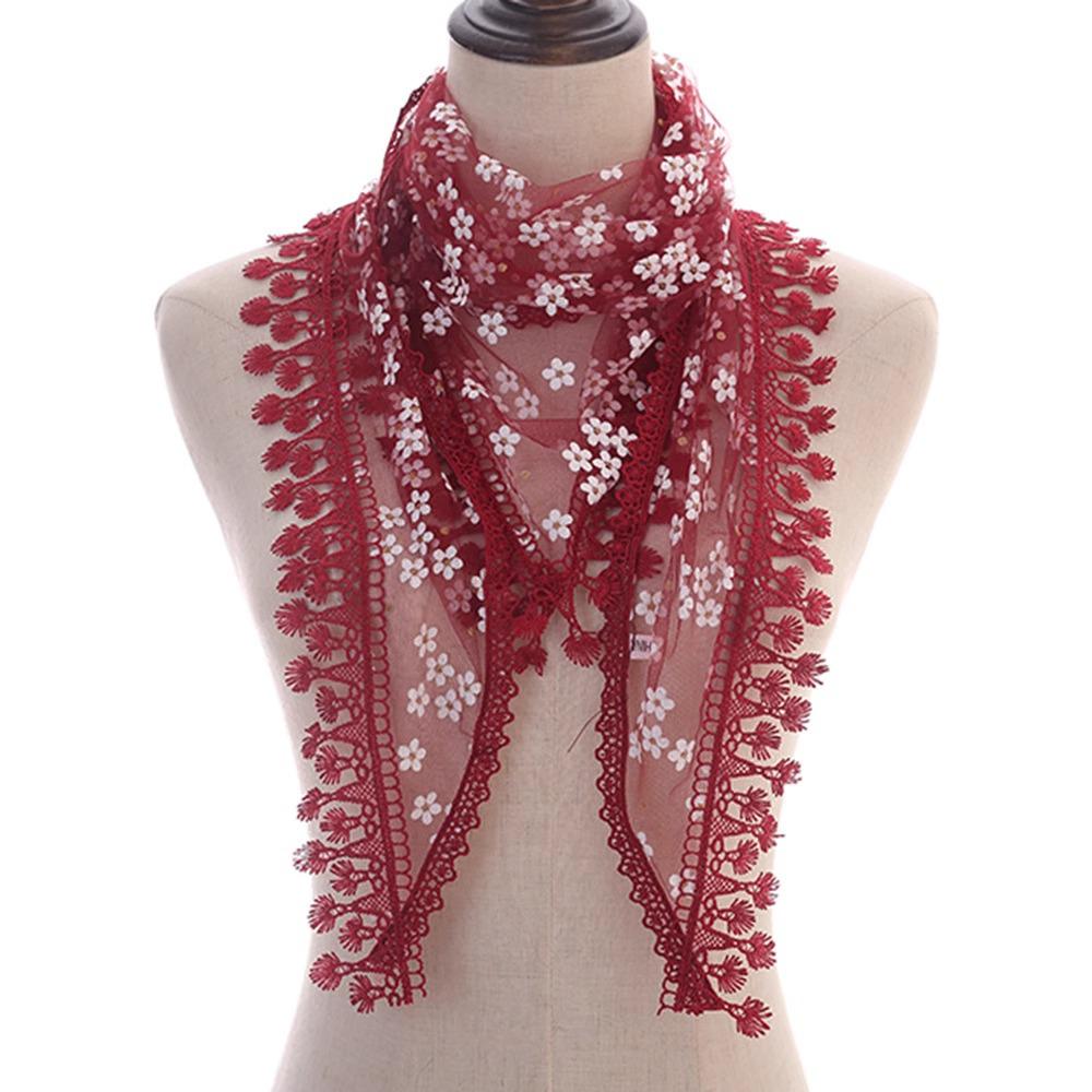 Korean Floral Tassel Shawl: Lightweight Summer Sun Protection Scarf