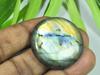 33X33MM Multi Fire Labradorite Round Cabochon Loose Natural Gemstone 74Cts. SK-3944