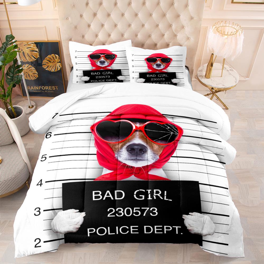 Pet Dog Digital Printing Kit, Bedding Three-Piece Set, Home Textile Four-Piece Set