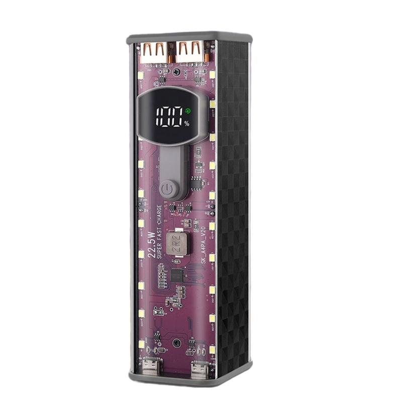 Не требует пайки 8-слотовый корпус для аккумуляторов 18650 Портативные PowerBank С установкой без инструментов Для DIY-проектов 1460₽