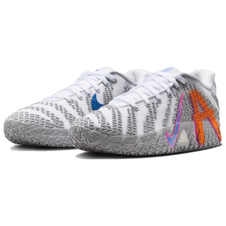 Nike Ja Morant 3 Zapatillas de Baloncesto Unisex Gris Blanco Versión Asiática Nike HF2794-100