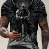 Support multi-platform sports 3D printing shirt casual breathable quick drying casual vacation