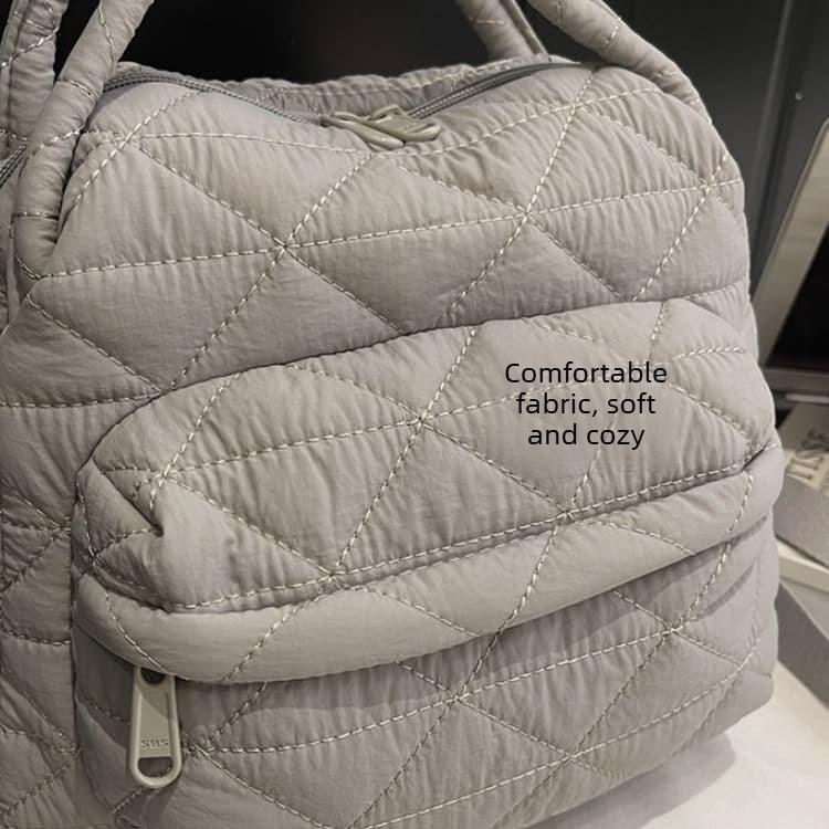 Women's Fashion Backpack Rhombus Quilted Backpack