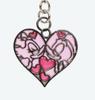 Donald & Daisy Keychain Love Love Heart Shape Tokyo Disney Resort Exclusive Keychain