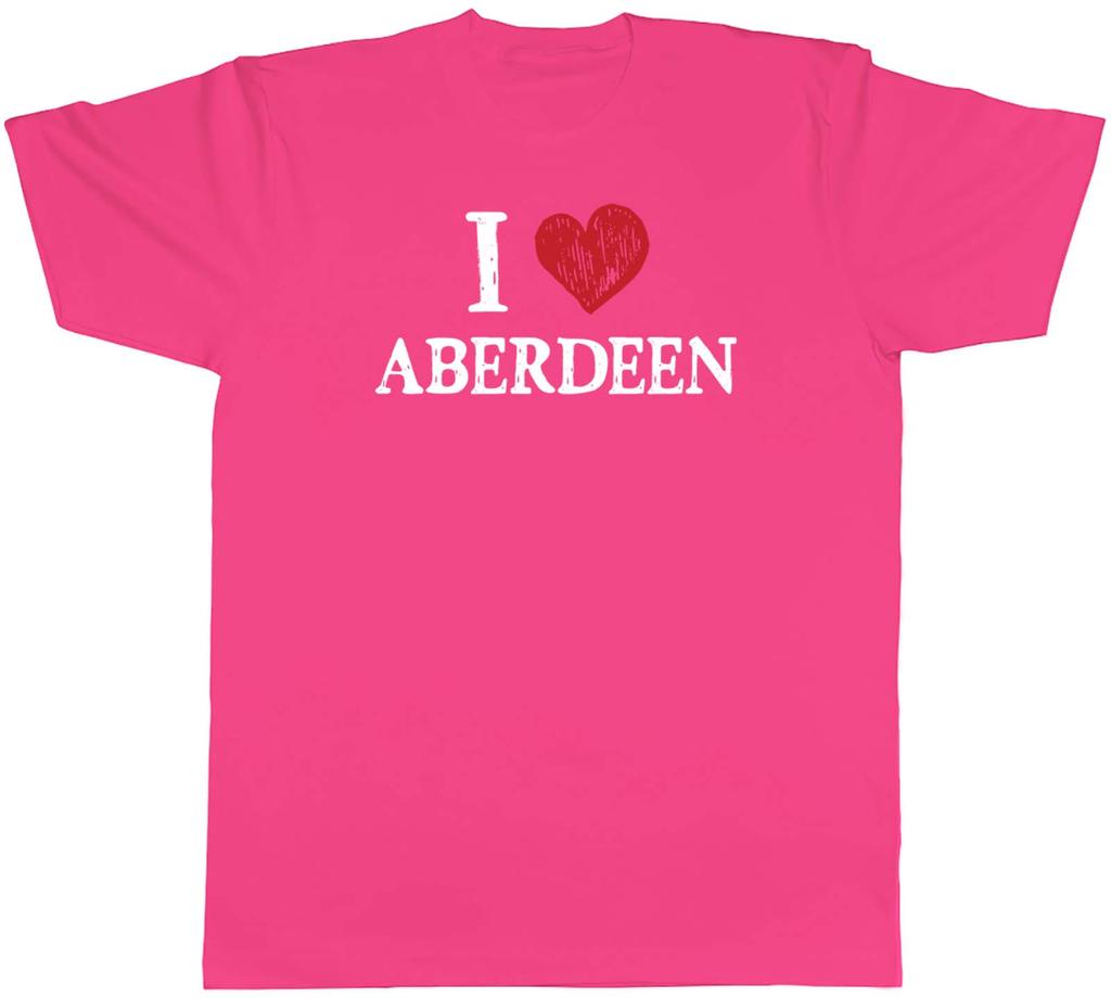 I Love Aberdeen Unisexs TShirt Scotland North Sea Tee Gift