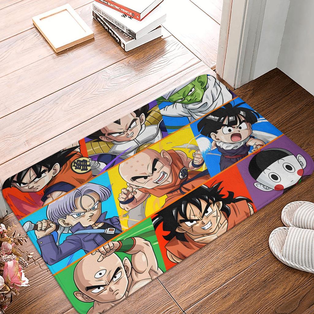 Goku Anime Dragon Ball Doormat Mat Anti-Slip  Kitchen Bathroom Toilet Rug Carpet 40*60cm