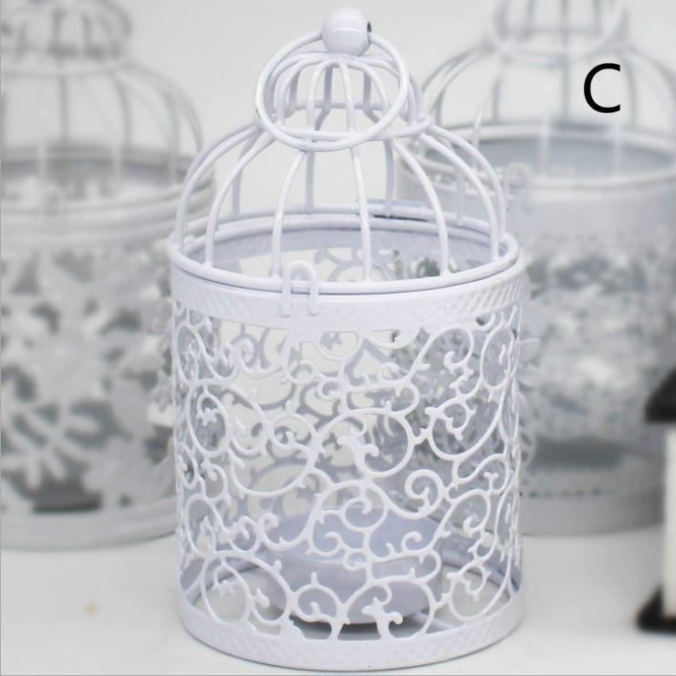 

Украшение клетки для птиц, европейские классические романтические подсвечники, свадебный полый подсвечник для дома A
