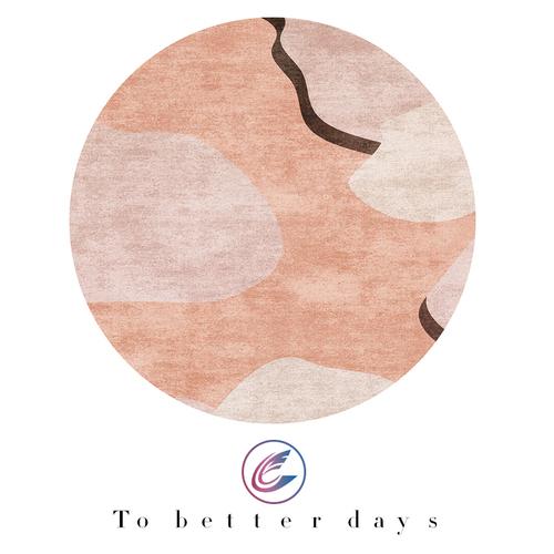 Koberec kulatý ve skandinávském stylu, lehký luxus, dekorace obývacího pokoje, koberce do ložnice k posteli, bytová dekorace, protiskluzová podložka pod židli na podlahu