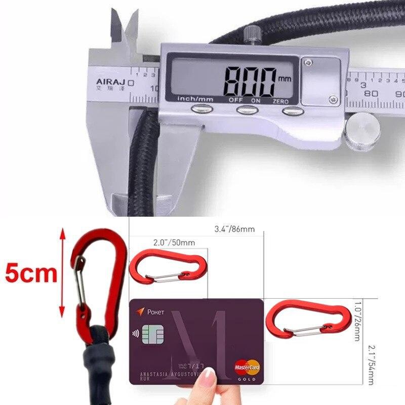 5PCS Elastic Lanyard Hook, Kayak Bike Luggage Packing Rope Camping Accessories, Multi-functional Hook