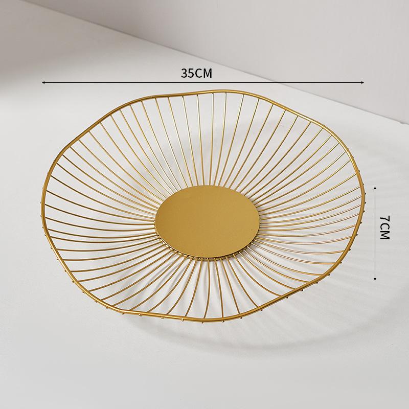 Decorațiune Creativă Restaurant Uz Casnic Lumină Lux Living Măsuță de Cafea Gustări Bomboane Coș de Depozitare