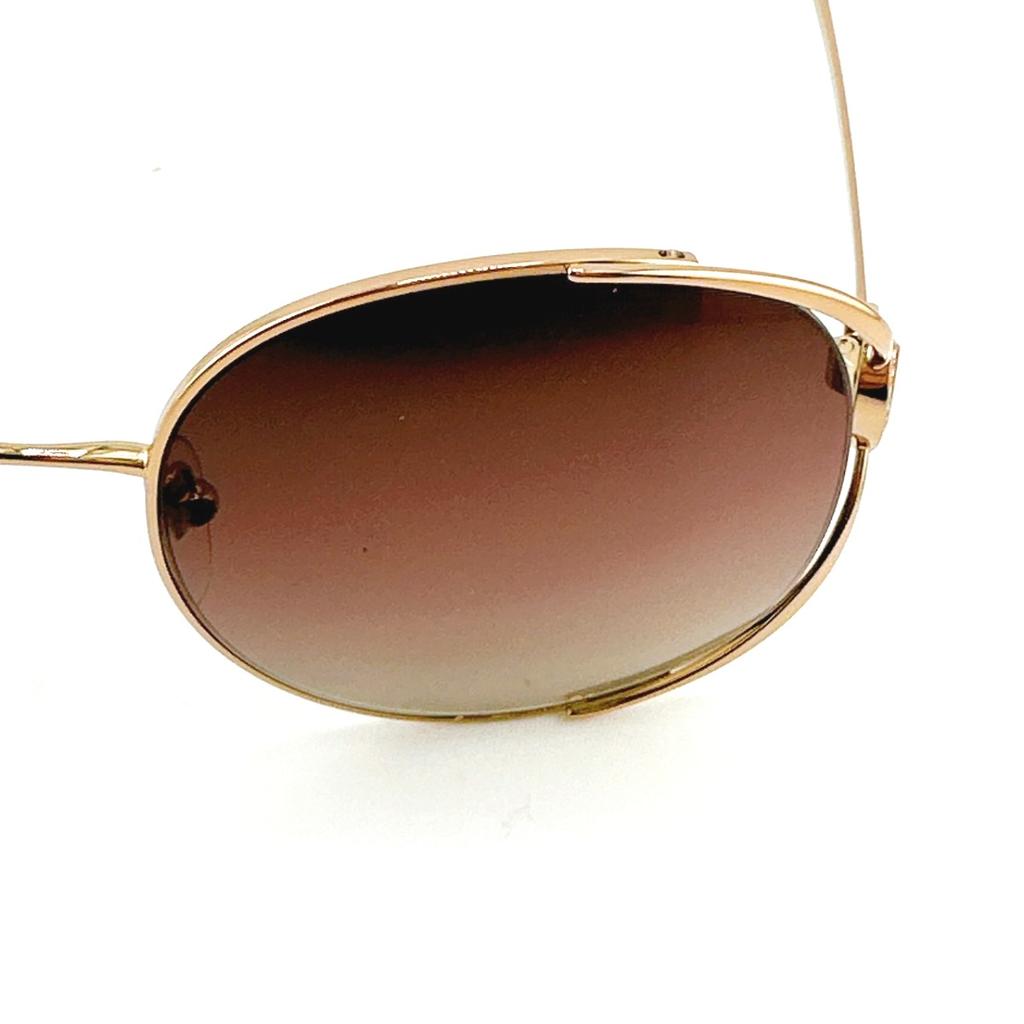 Bvlgari 57 20 2014/E2 Sunglasses Metal Brown Unisex BV6181B Used