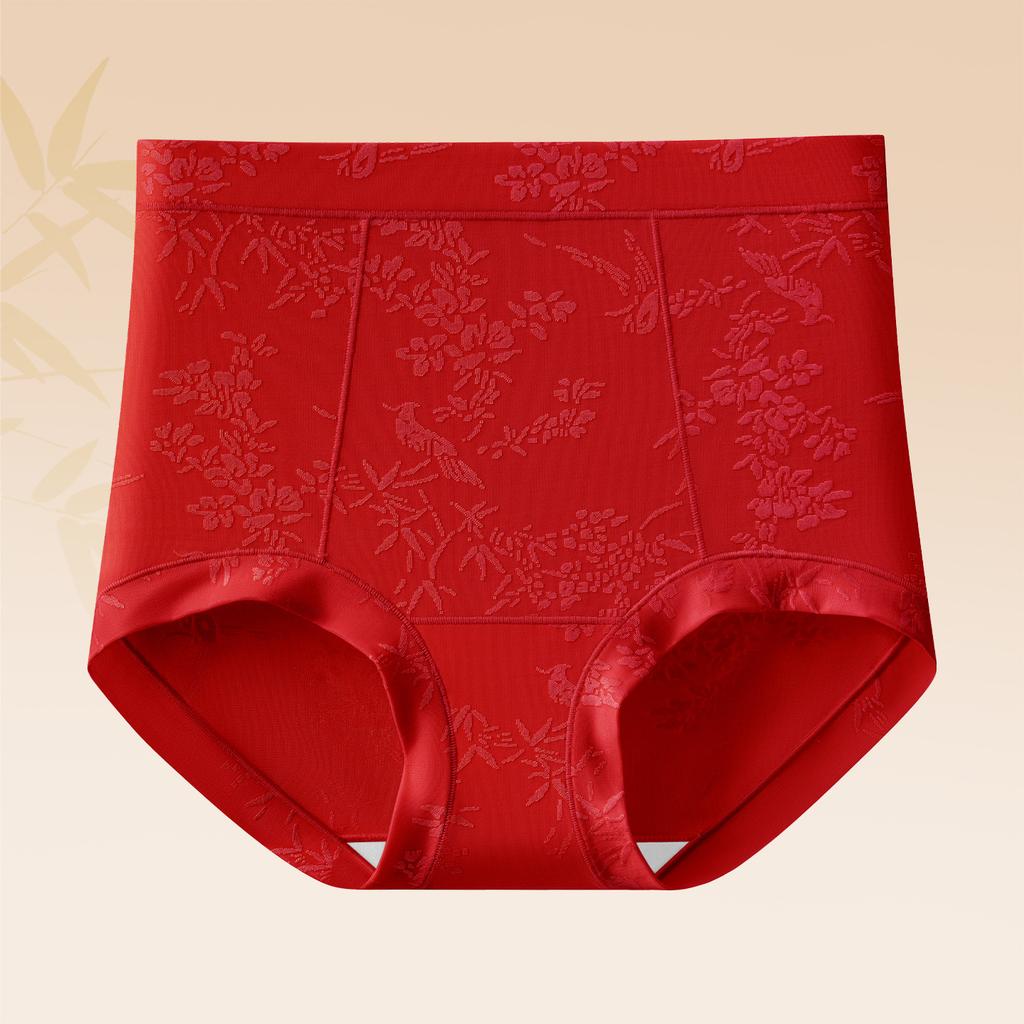 Women's Spring and Summer New Mulberry Silk 10A Antibacterial Extended Bottom Crotch Briefs