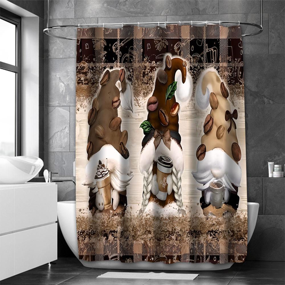 Sunflower Dwarf Bathroom  Shower Curtain Dwarf Waterproof fabric bathroom Curtain With 12 Hooks Sunflower Home Deco Free Ship