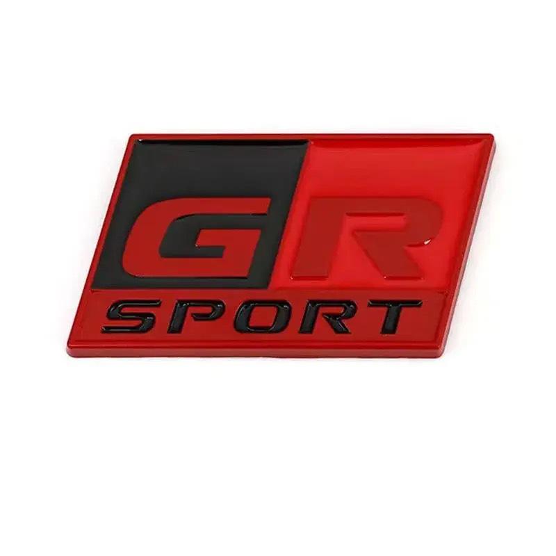 

3D Metallic GR Sport Car Body Stickers - Suitable for Toyota, Includes GR and Rear Tail Designs