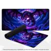 XXL Dunkler Drache Großes Mauspaddel Fantasy Magische Rune Neon Grafik Schreibtischunterlage Rutschfeste Gummi Gaming Computer Tastatur Mauspads