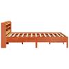 Vidaxl Bed Frame Without Mattress, Waxed Brown, 150X200 Cm, Solid Pine