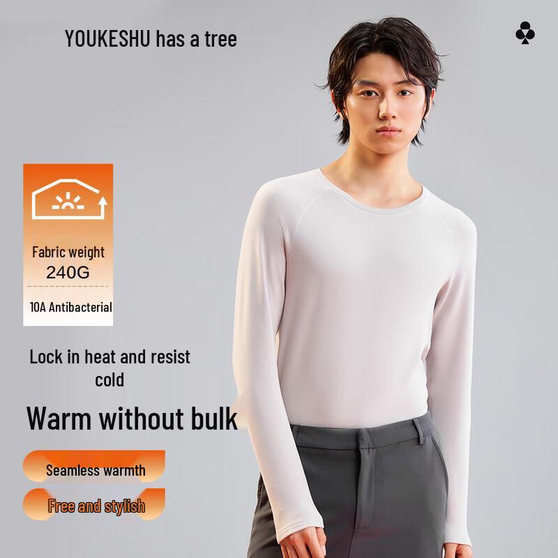 YOUKESHU Men s 10A Thermal Baselayer T-Shirt 3XL