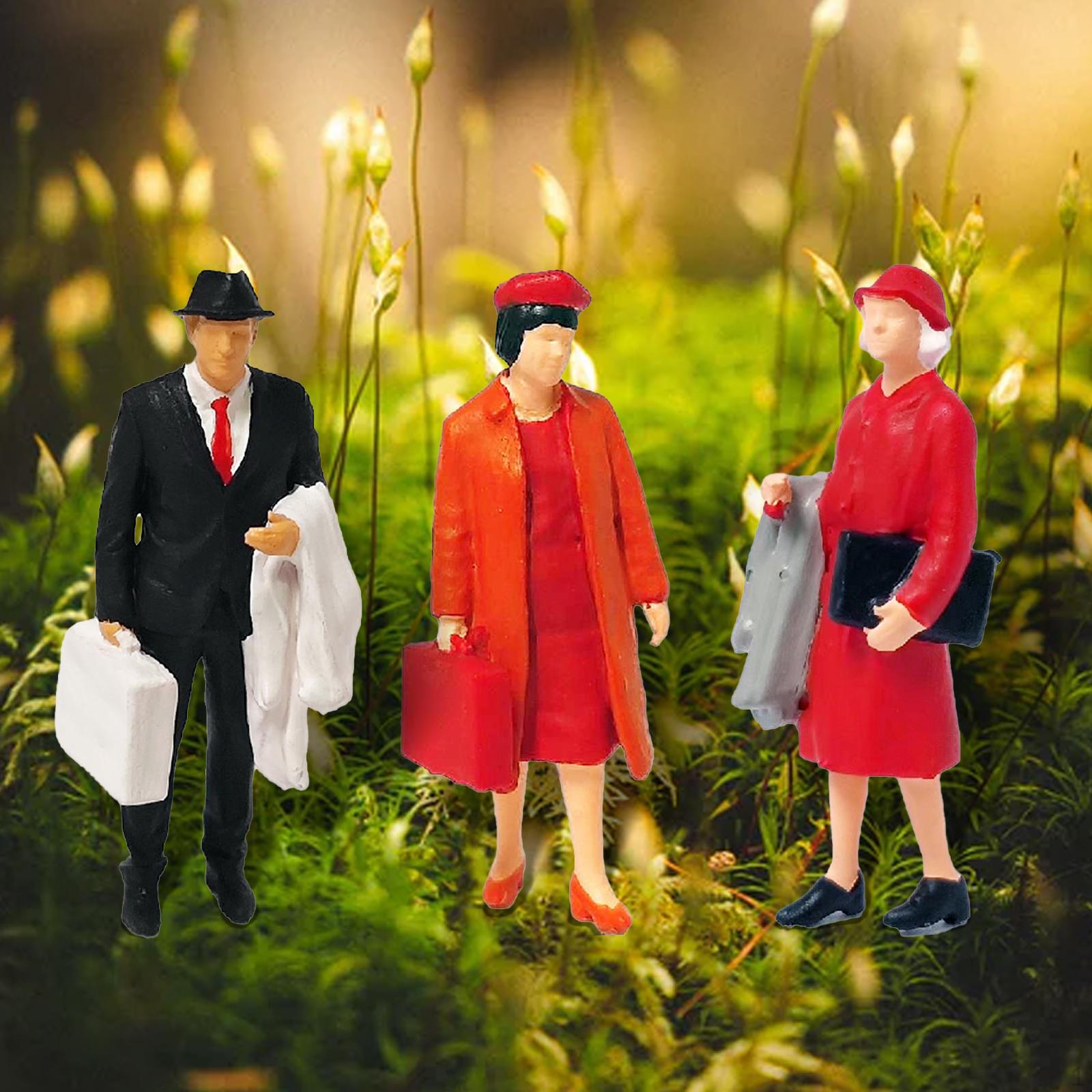 Handcrafted Resin Miniature Building Set 3 Figure 64th