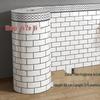 Thick Self-Adhesive Waterproof Skirting Board Wallpaper: Moisture-Proof, Anti-Collision Wall Protection & Decoration