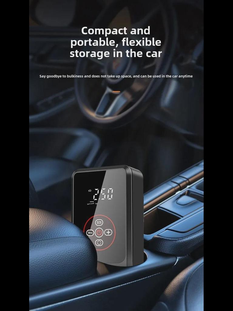 Pompă de aer pentru anvelope auto digitală wireless mini portabilă