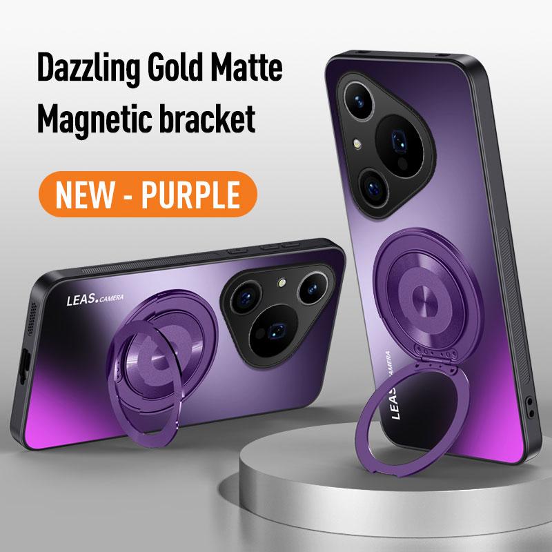 For Huawei Pura 70 80 Ultra P60 P50 P40 P30 Mate 70 60 50 40 30 20 Pro Magnet Ring Stand Back Phone Case Ring Lens Protect Cover
