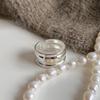 PANJBJ 925 Sterling Silber Dicker Doppelring für Damen Mädchen Geschenk Minimalismus Neutral Öffnend Breiter Schmuck Dropshipping