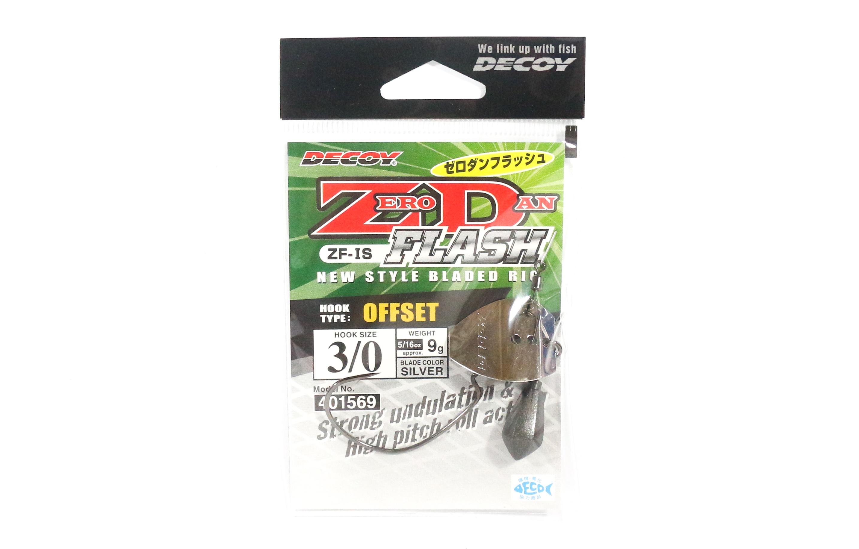 

Decoy ZF-1S Zero Dan Flash Офсетный червячный крючок, размер 3/0, 9 грамм (1569)